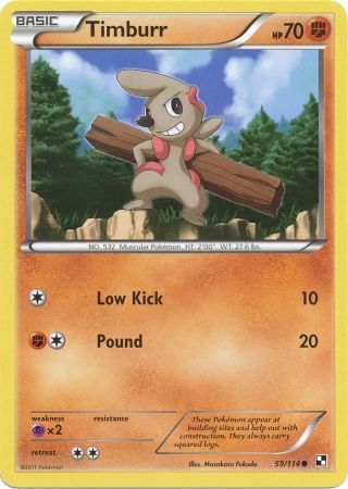 Timburr - 59/114 - Common available at 401 Games Canada