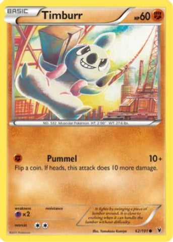 Timburr - 62/101 - Common available at 401 Games Canada