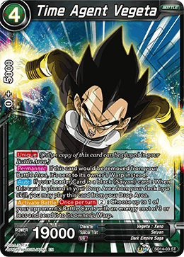 Time Agent Vegeta - SD14-03 - Starter Rare available at 401 Games Canada