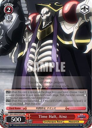 Time Halt, Ainz (Foil) - OVL/S99-E107SPR - Promo (Foil) available at 401 Games Canada