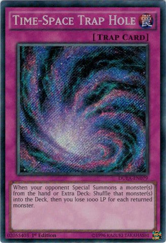 Time-Space Trap Hole - DUEA-EN079 - Secret Rare - 1st Edition available at 401 Games Canada