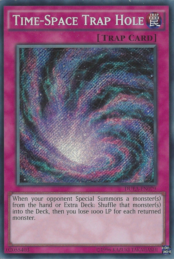 Time-Space Trap Hole - DUEA-EN079 - Secret Rare - Unlimited available at 401 Games Canada