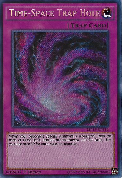 Time-Space Trap Hole - MP15-EN119 - Secret Rare - 1st Edition available at 401 Games Canada