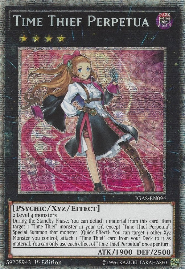 Time Thief Perpetua - IGAS-EN094 - Starlight Rare - 1st Edition available at 401 Games Canada