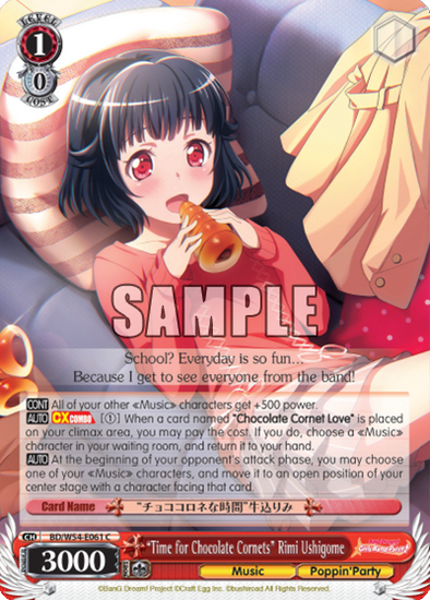 "Time for Chocolate Cornets" Rimi Ushigome - BD/W54-E061 - Common available at 401 Games Canada