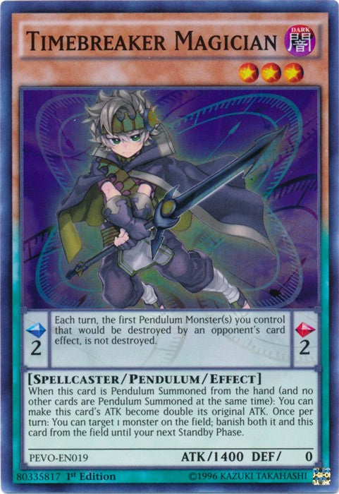 Timebreaker Magician - PEVO-EN019 - Super Rare - 1st Edition available at 401 Games Canada