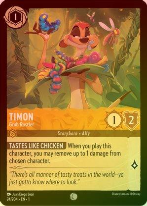 Timon (Grub Rustler) - 24/204 - Common (Foil) available at 401 Games Canada