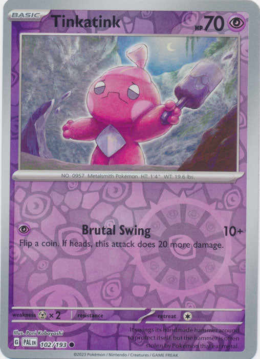 Tinkatink - 102/193 - Common - Reverse Holo available at 401 Games Canada