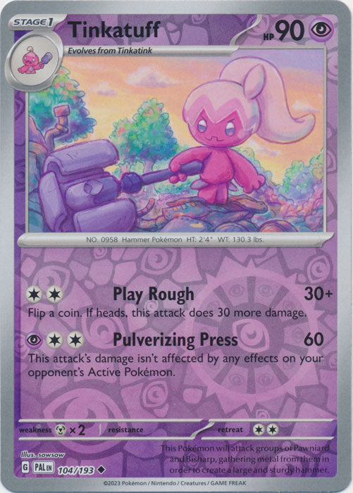 Tinkatuff - 104/193 - Uncommon - Reverse Holo available at 401 Games Canada