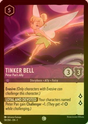 Tinker Bell (Peter Pan's Ally) - 58/204 - Common (Foil) available at 401 Games Canada