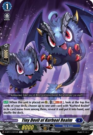 Tiny Devil of Kurheol Realm - D-BT11/071EN - Common available at 401 Games Canada