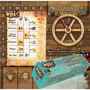 Tiny Epic Pirates: Player Mat Set (4 Pack) available at 401 Games Canada