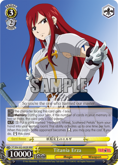 Titania Erza - FT/EN-S02-002R - Triple Rare available at 401 Games Canada