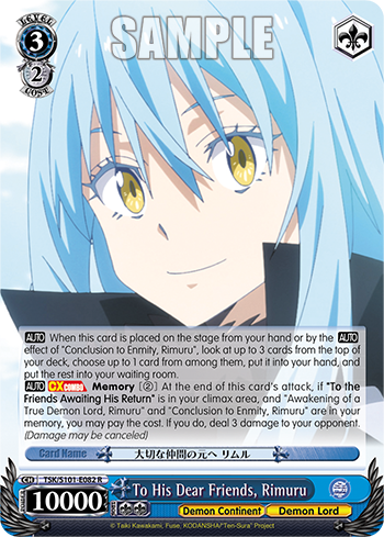 To His Dear Friends, Rimuru - TSK/S101-E082 - Rare available at 401 Games Canada