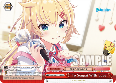 To Senpai With Love - HOL-W91-E111R - Triple Rare available at 401 Games Canada