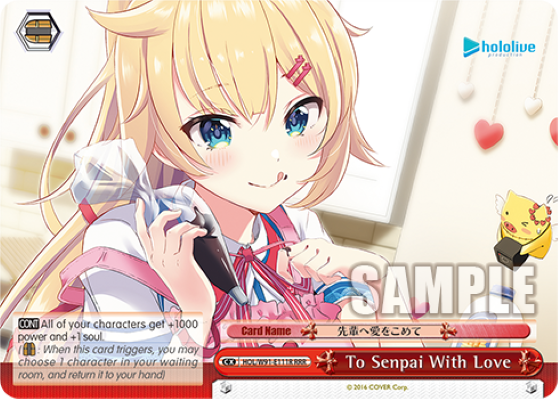 To Senpai With Love - HOL-W91-E111R - Triple Rare available at 401 Games Canada