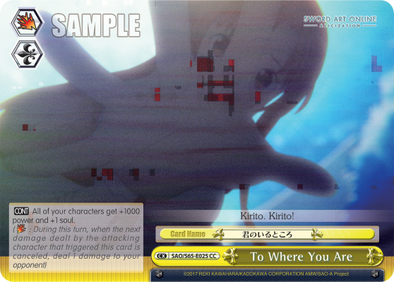 To Where You Are - SAO/S65-E025 - Climax Common available at 401 Games Canada