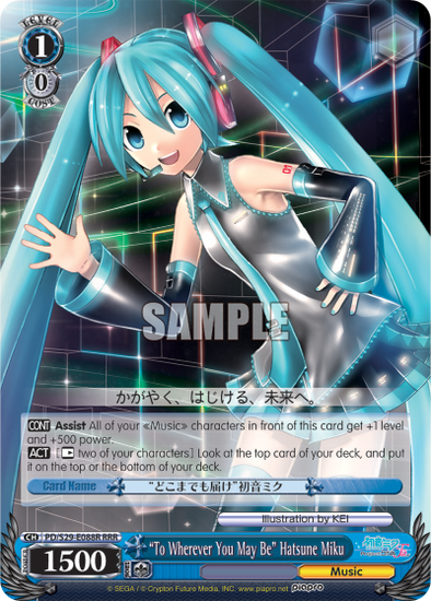 "To Wherever You May Be" Hatsune Miku - PD/S29-E088R - Triple Rare available at 401 Games Canada