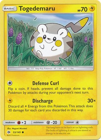 Togedemaru - 53/149 - Common available at 401 Games Canada