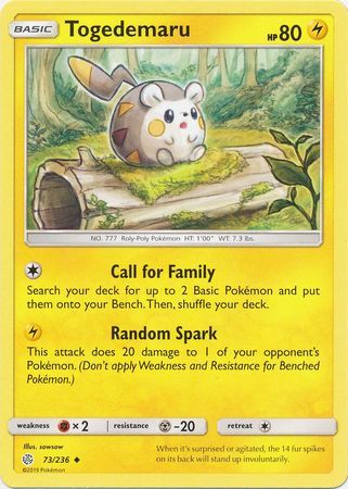 Togedemaru - 73/236 - Uncommon available at 401 Games Canada