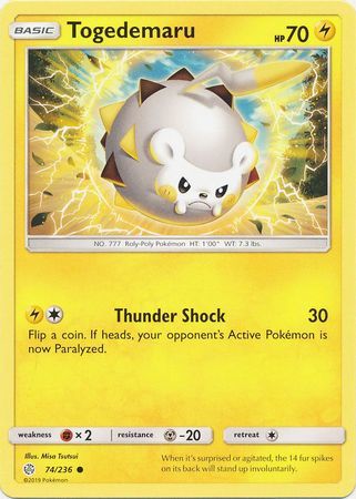 Togedemaru - 74/236 - Common available at 401 Games Canada