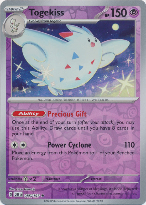 Togekiss - 085/197 - Rare - Reverse Holo available at 401 Games Canada