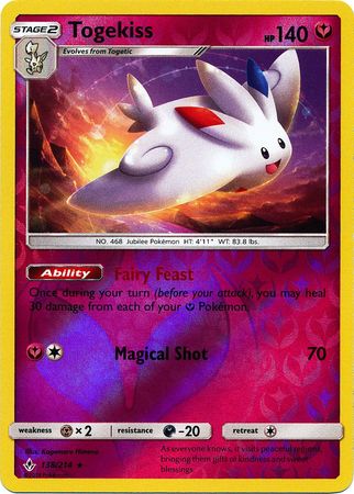 Togekiss - 138/214 - Holo Rare - Reverse Holo available at 401 Games Canada