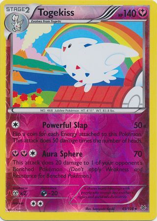 Togekiss - 45/108 - Rare - Reverse Holo available at 401 Games Canada