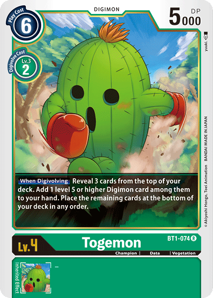 Togemon - BT1-074 - Rare available at 401 Games Canada