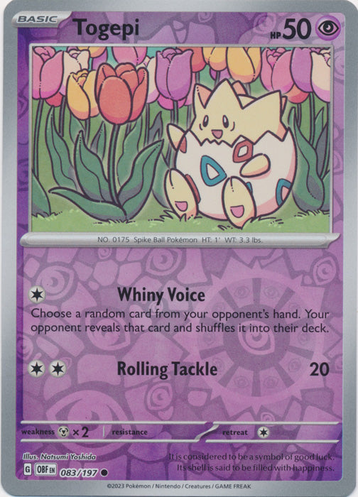 Togepi - 083/197 - Common - Reverse Holo available at 401 Games Canada