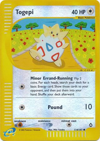 Togepi - 114/147 - Common - Reverse Holo available at 401 Games Canada