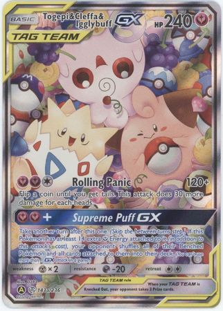 Togepi & Cleffa & Igglybuff GX - 143a/236 - Alternate Art Promo available at 401 Games Canada