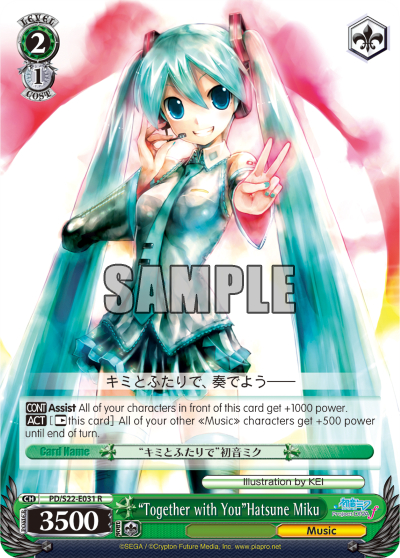 "Together with You"Hatsune Miku - PD/S22-E031 - Rare available at 401 Games Canada