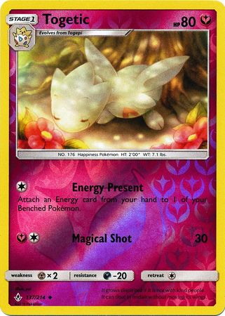 Togetic - 137/214 - Uncommon - Reverse Holo available at 401 Games Canada