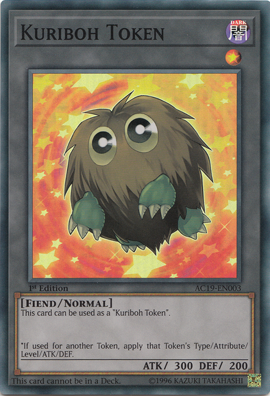 Token: Kuriboh - AC19-EN003 - Super Rare - 1st Edition available at 401 Games Canada