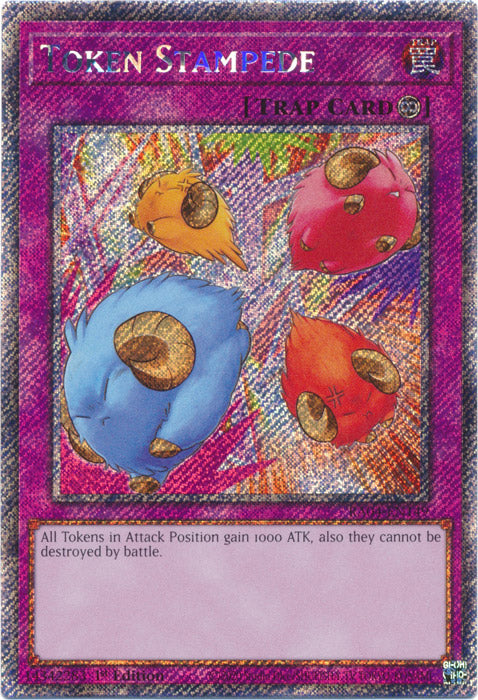 Token Stampede (Platinum Secret Rare) - RA04-EN149 - Platinum Secret Rare - 1st Edition