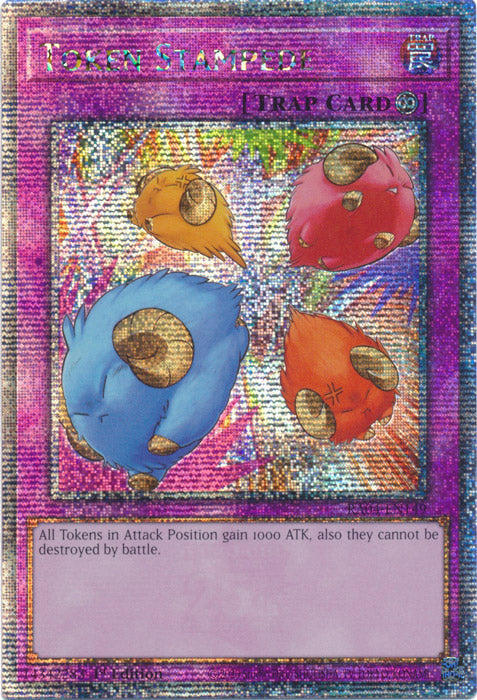 Token Stampede - RA04-EN149 - Quarter Century Secret Rare - 1st Edition