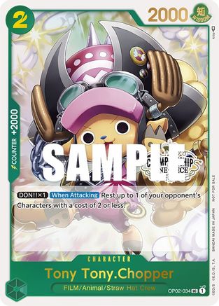 Tony Tony.Chopper (Store Championship Participation Pack) - OP02-034 - Promo available at 401 Games Canada