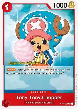 Tony Tony.Chopper (Super Pre-Release) - ST01-006 - Common available at 401 Games Canada