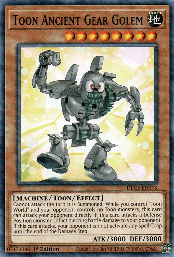 Toon Ancient Gear Golem - DLCS-EN073 - Common - 1st Edition available at 401 Games Canada