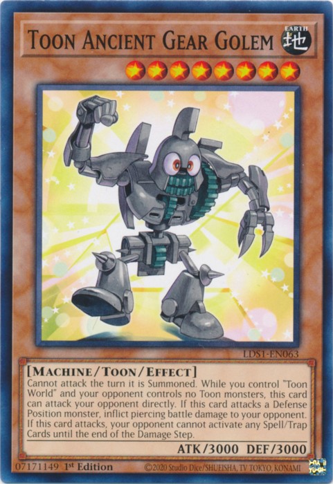 Toon Ancient Gear Golem - LDS1-EN063 - Common - 1st Edition available at 401 Games Canada