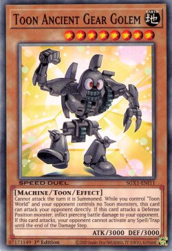 Toon Ancient Gear Golem - SGX1-ENI11 - Common - 1st Edition available at 401 Games Canada