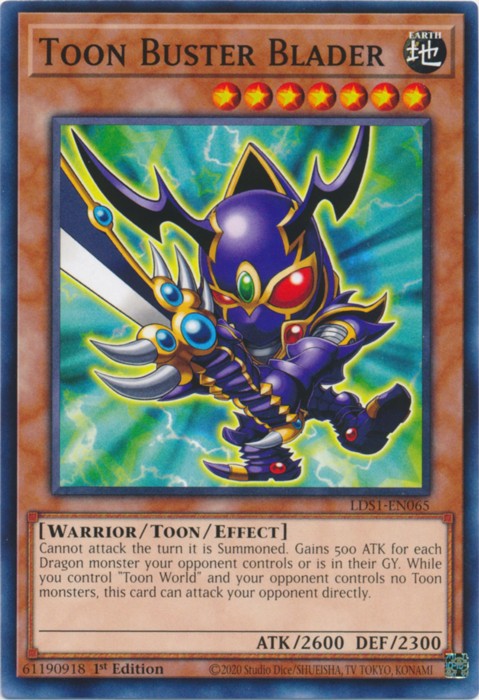 Toon Buster Blader - LDS1-EN065 - Common - 1st Edition available at 401 Games Canada