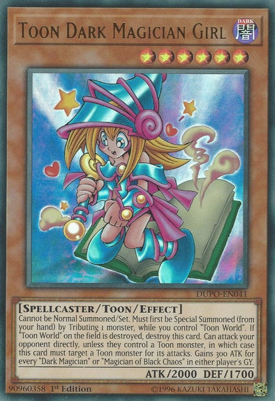 Toon Dark Magician Girl - DUPO-EN041 - Ultra Rare - 1st Edition available at 401 Games Canada