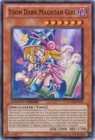 Toon Dark Magician Girl - GLD4-EN015 - Common - Limited Edition available at 401 Games Canada