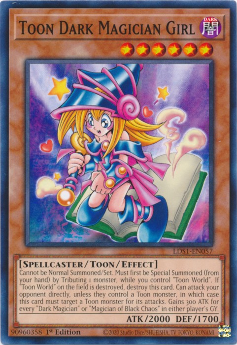 Toon Dark Magician Girl - LDS1-EN057 - Common - 1st Edition available at 401 Games Canada