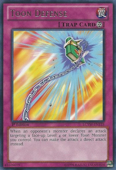 Toon Defense - LCYW-EN118 - Rare - 1st Edition available at 401 Games Canada