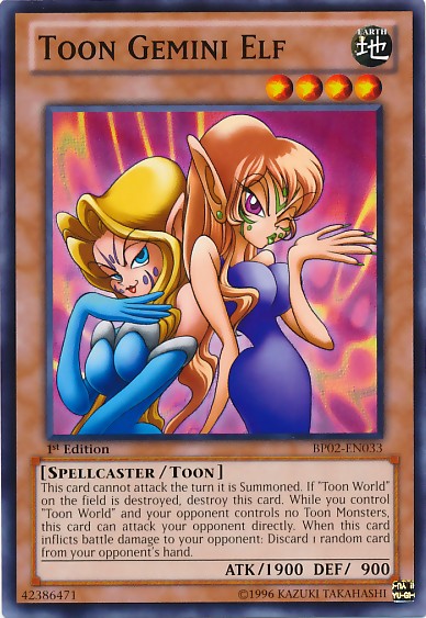 Toon Gemini Elf - BP02-EN033 - Common - 1st Edition available at 401 Games Canada