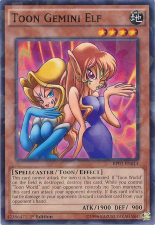 Toon Gemini Elf - BP03-EN014 - Rare - 1st Edition available at 401 Games Canada