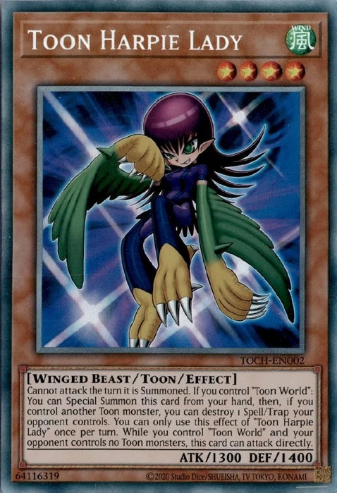 Toon Harpie Lady - TOCH-EN002 - Collector's Rare - Unlimited available at 401 Games Canada